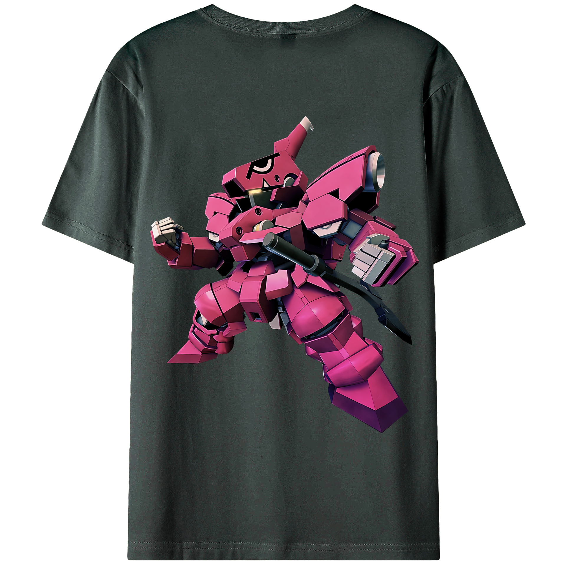 （画像用） 機動戦士ガンダム Mobile Suit Gundam 綿100％ メンズ半袖Tシャツ（バックプリント） 通気性